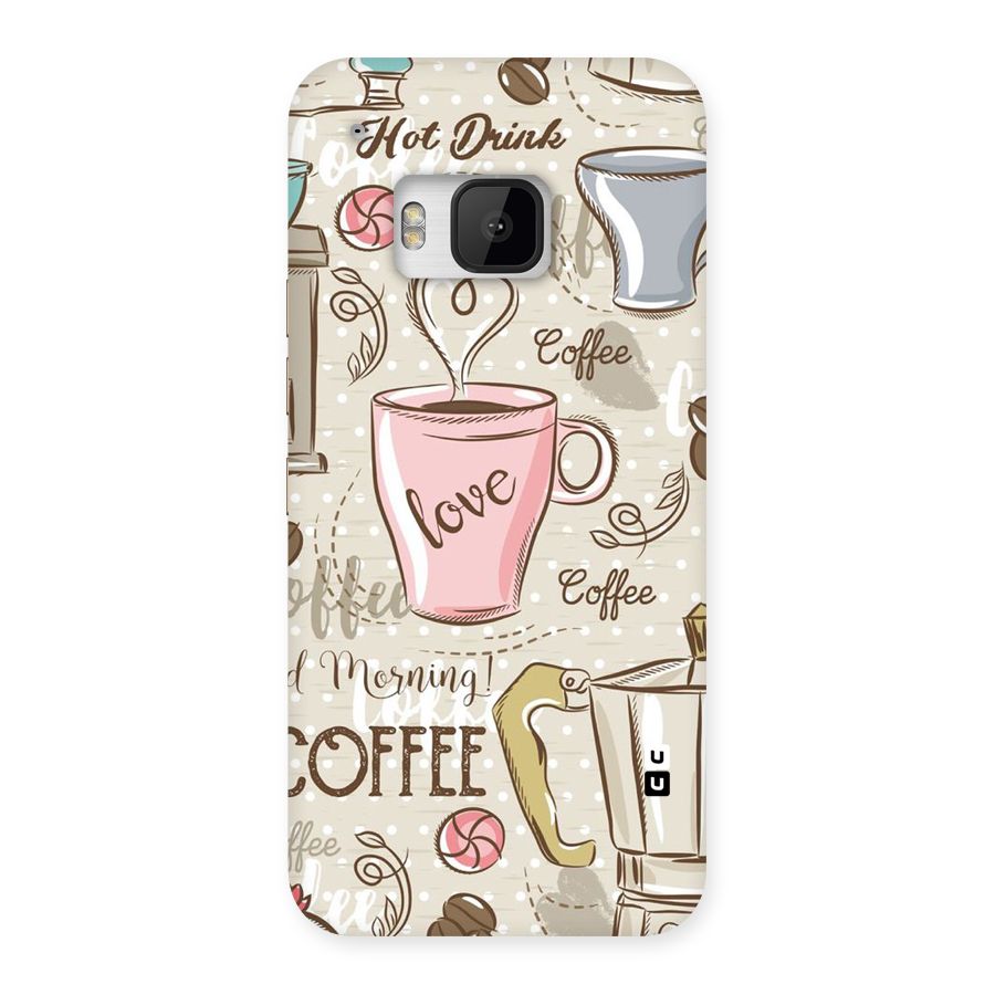 Love Coffee Design Back Case for HTC One M9