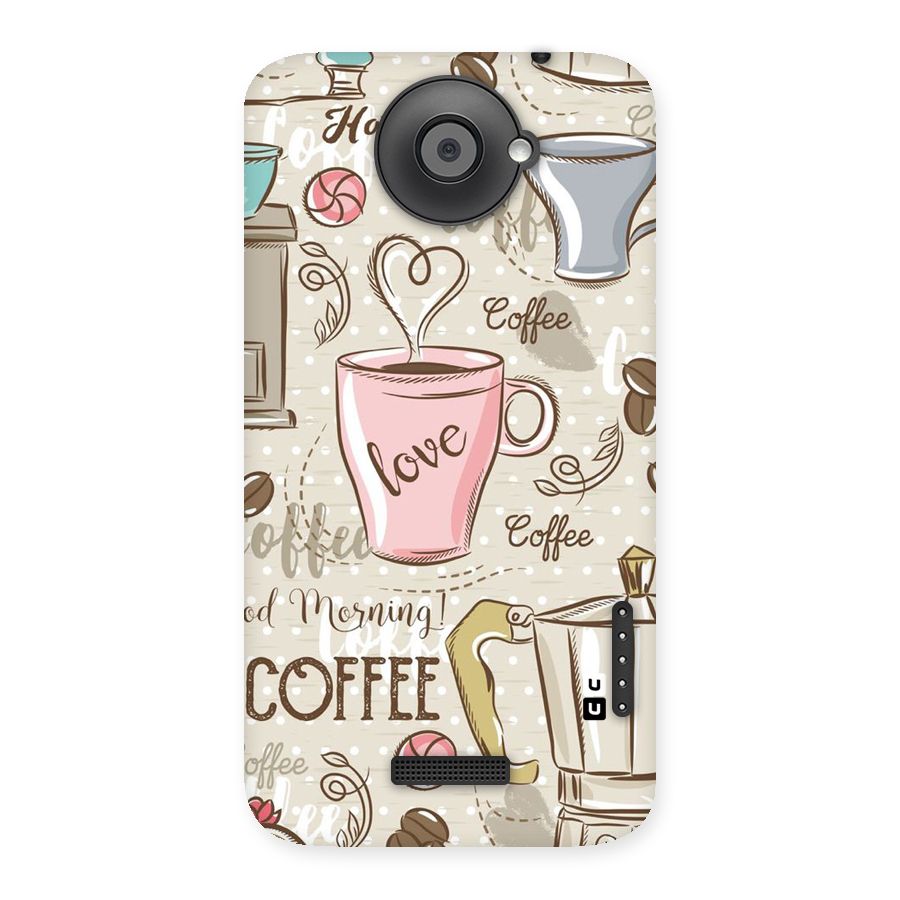 Love Coffee Design Back Case for HTC One X