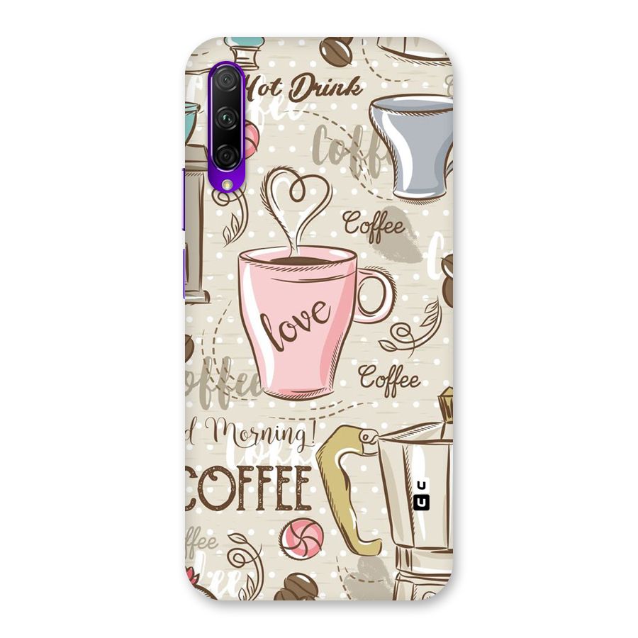 Love Coffee Design Back Case for Honor 9X Pro