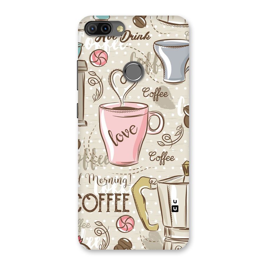 Love Coffee Design Back Case for Infinix Hot 6 Pro
