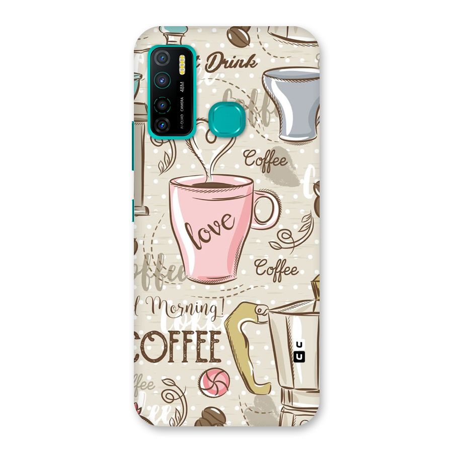 Love Coffee Design Back Case for Infinix Hot 9 Pro