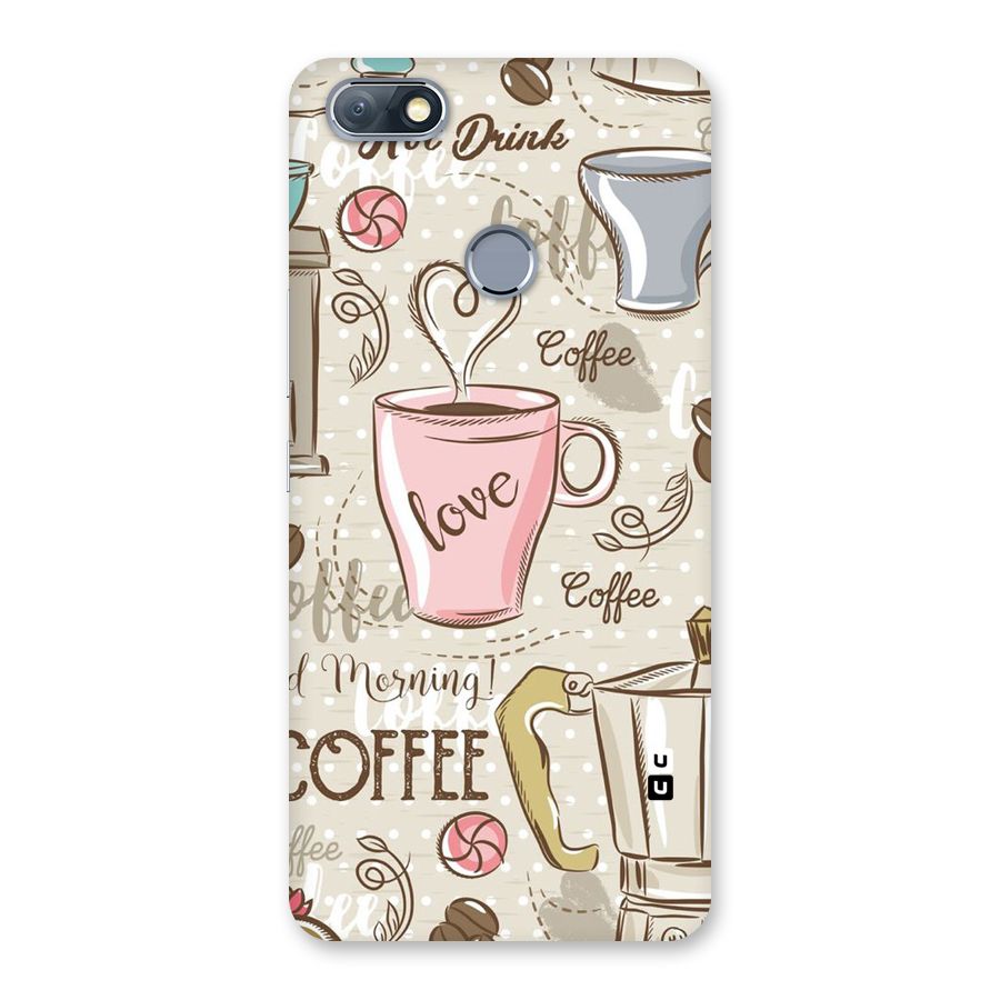 Love Coffee Design Back Case for Infinix Note 5