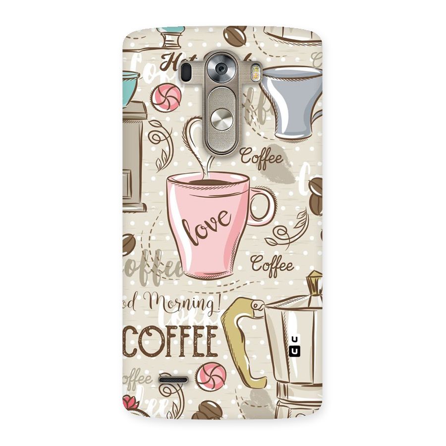 Love Coffee Design Back Case for LG G3