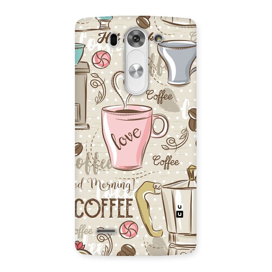 Love Coffee Design Back Case for LG G3 Mini