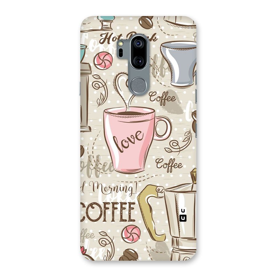 Love Coffee Design Back Case for LG G7