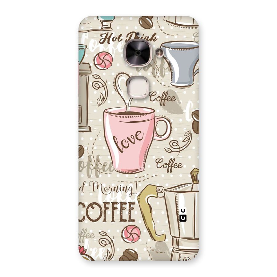 Love Coffee Design Back Case for Le 2
