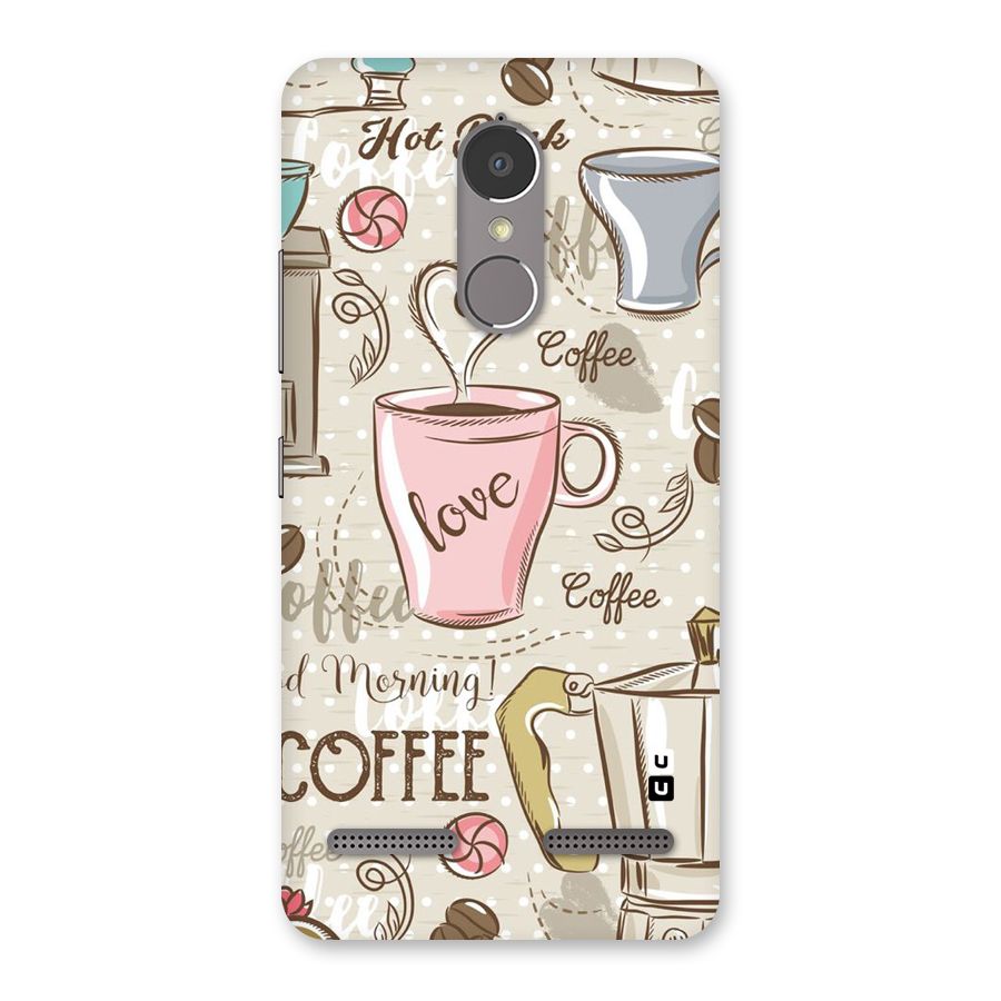 Love Coffee Design Back Case for Lenovo K6