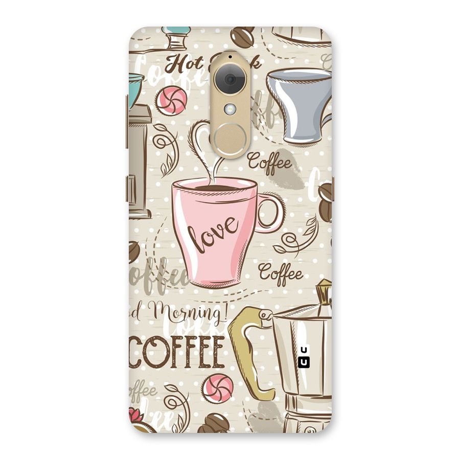 Love Coffee Design Back Case for Lenovo K8