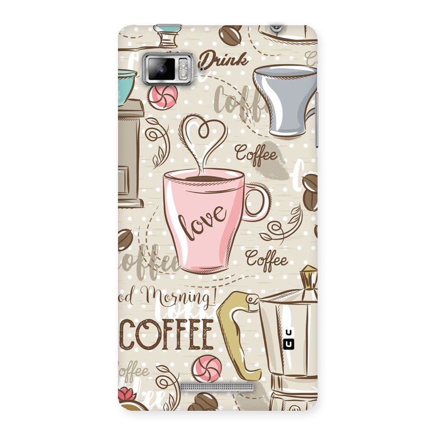 Love Coffee Design Back Case for Lenovo Vibe Z K910