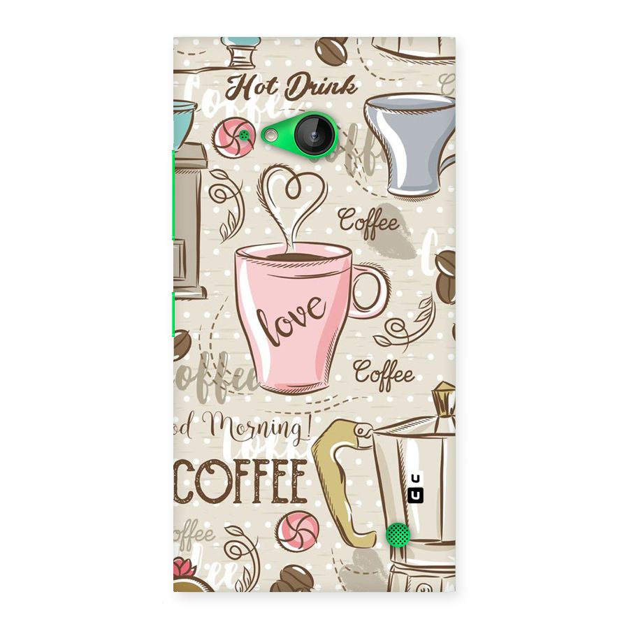 Love Coffee Design Back Case for Lumia 730