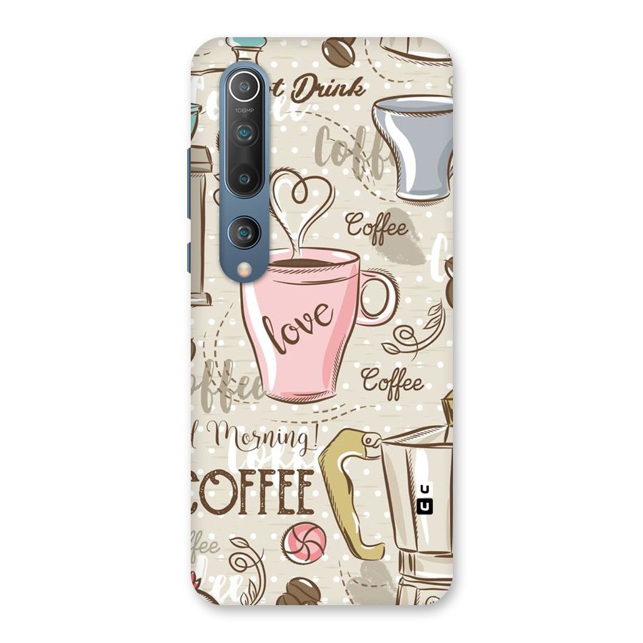 Love Coffee Design Back Case for Mi 10