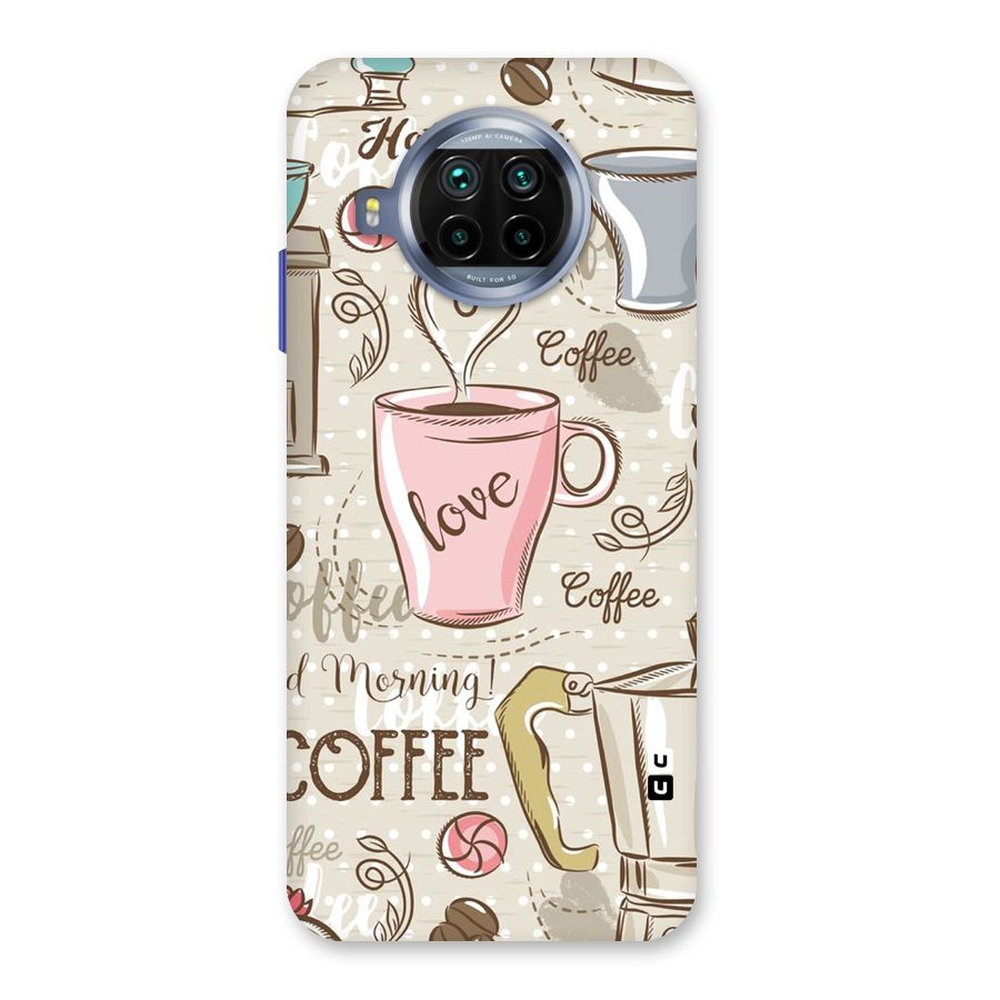 Love Coffee Design Back Case for Mi 10i