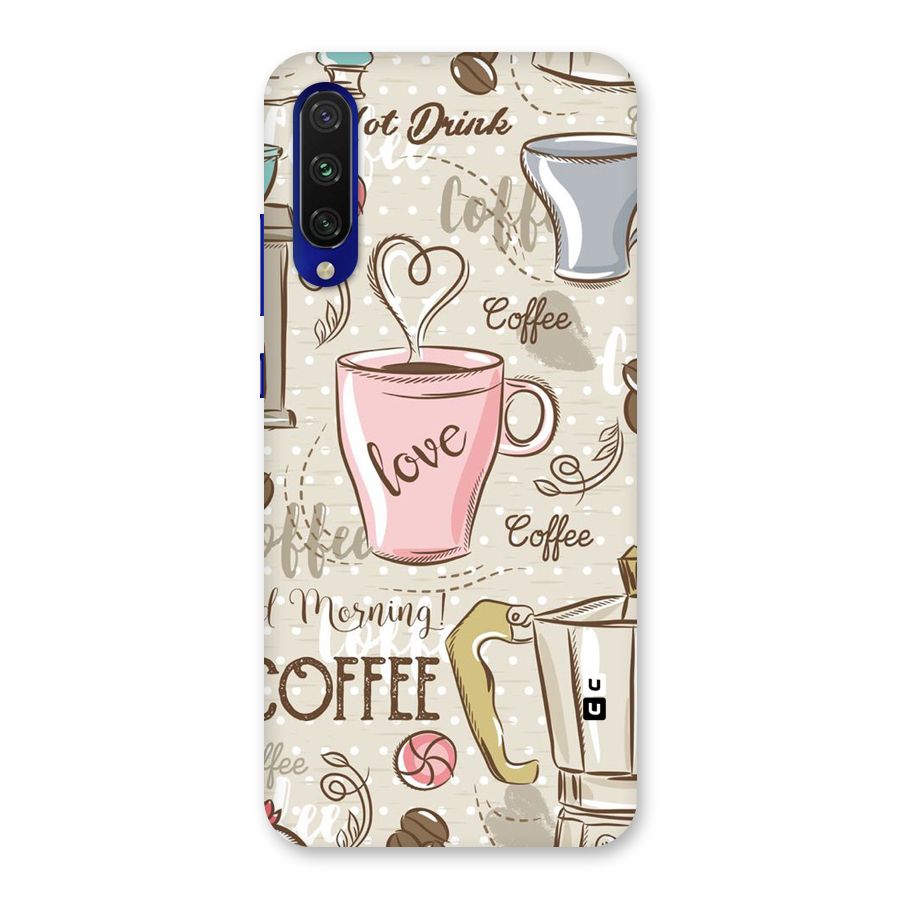 Love Coffee Design Back Case for Mi A3
