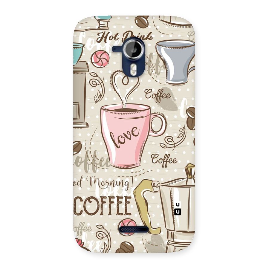 Love Coffee Design Back Case for Micromax Canvas Magnus A117