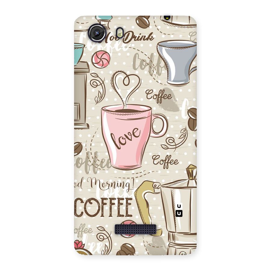 Love Coffee Design Back Case for Micromax Unite 3