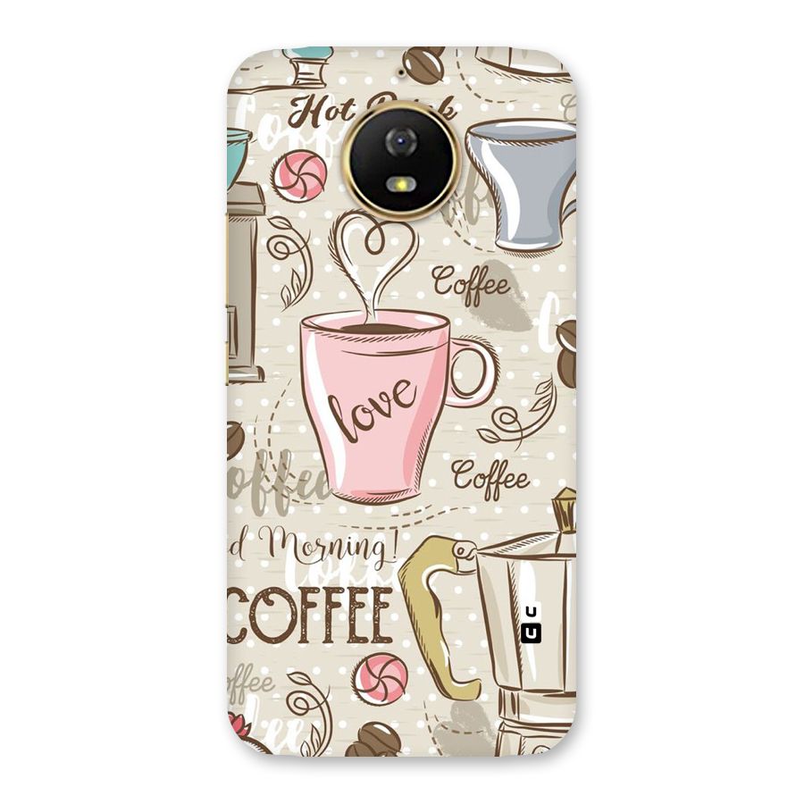 Love Coffee Design Back Case for Moto G5s