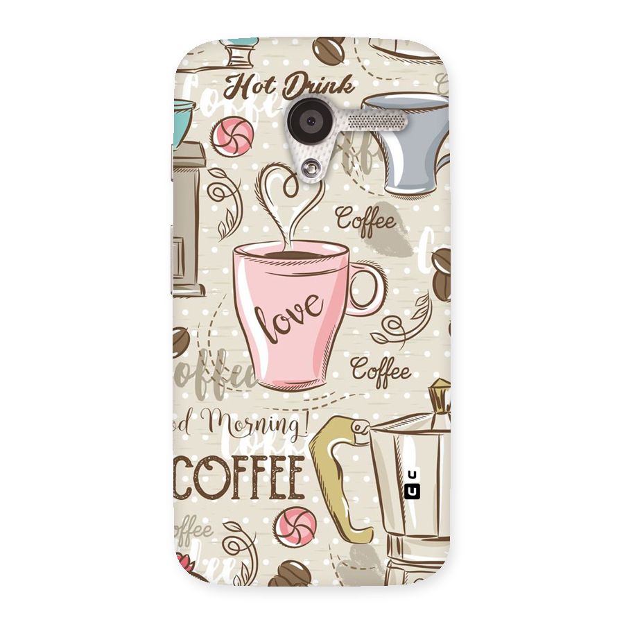 Love Coffee Design Back Case for Moto X