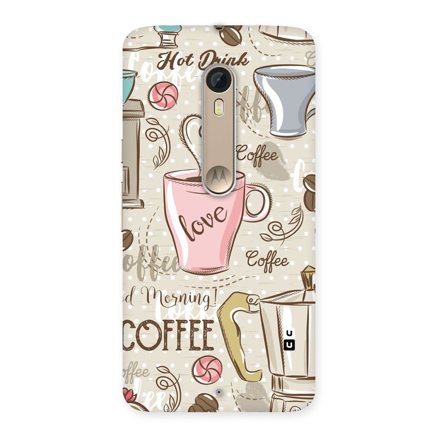 Love Coffee Design Back Case for Motorola Moto X Style