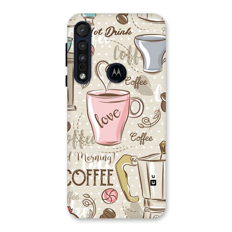 Love Coffee Design Back Case for Motorola One Macro