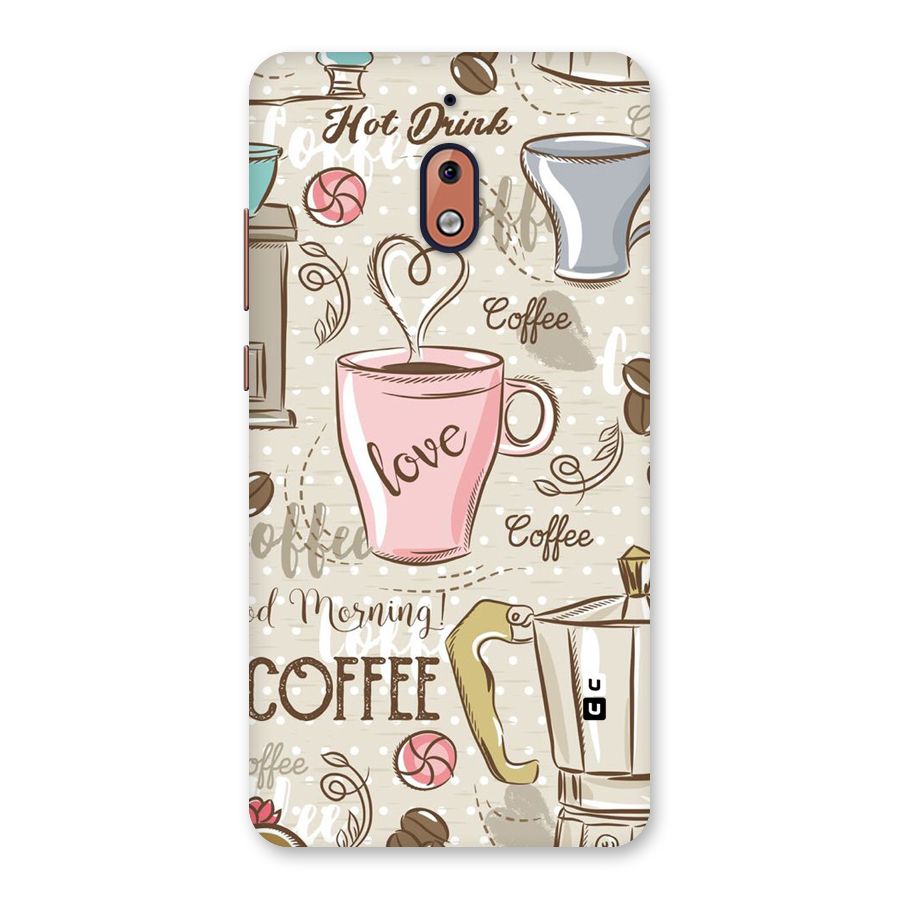 Love Coffee Design Back Case for Nokia 2.1