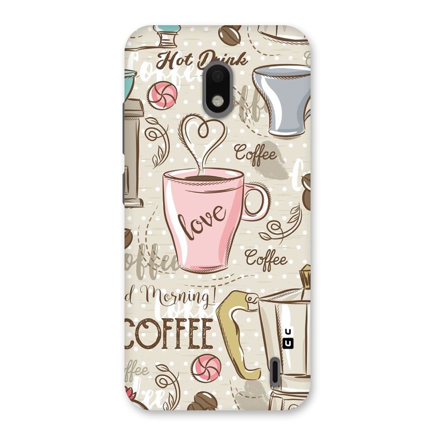 Love Coffee Design Back Case for Nokia 2.2