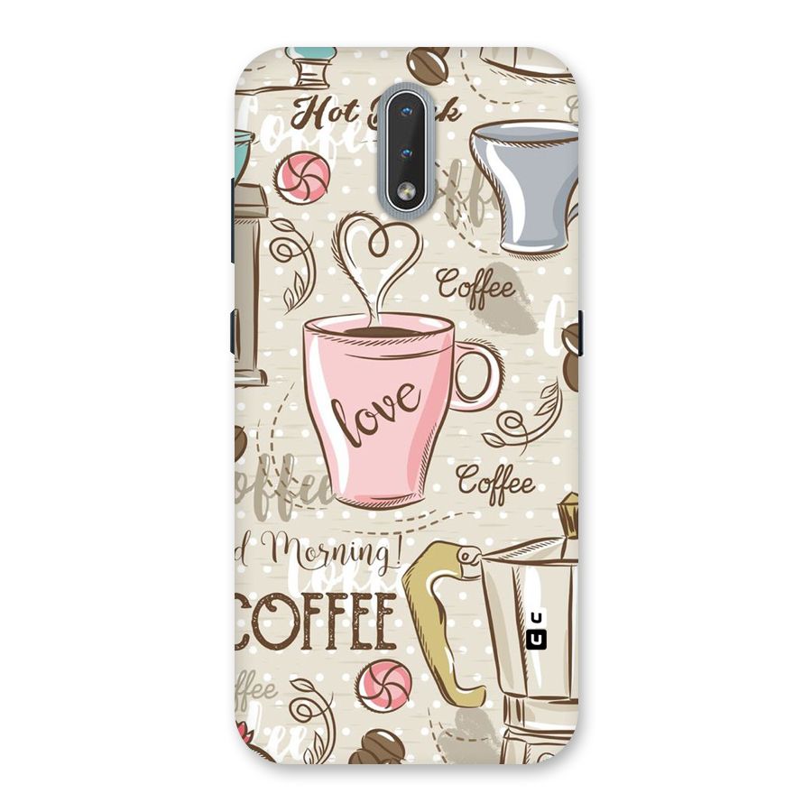 Love Coffee Design Back Case for Nokia 2.3
