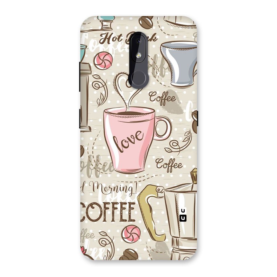 Love Coffee Design Back Case for Nokia 3.2