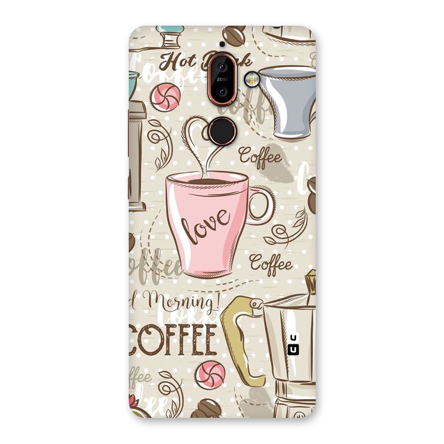 Love Coffee Design Back Case for Nokia 7 Plus