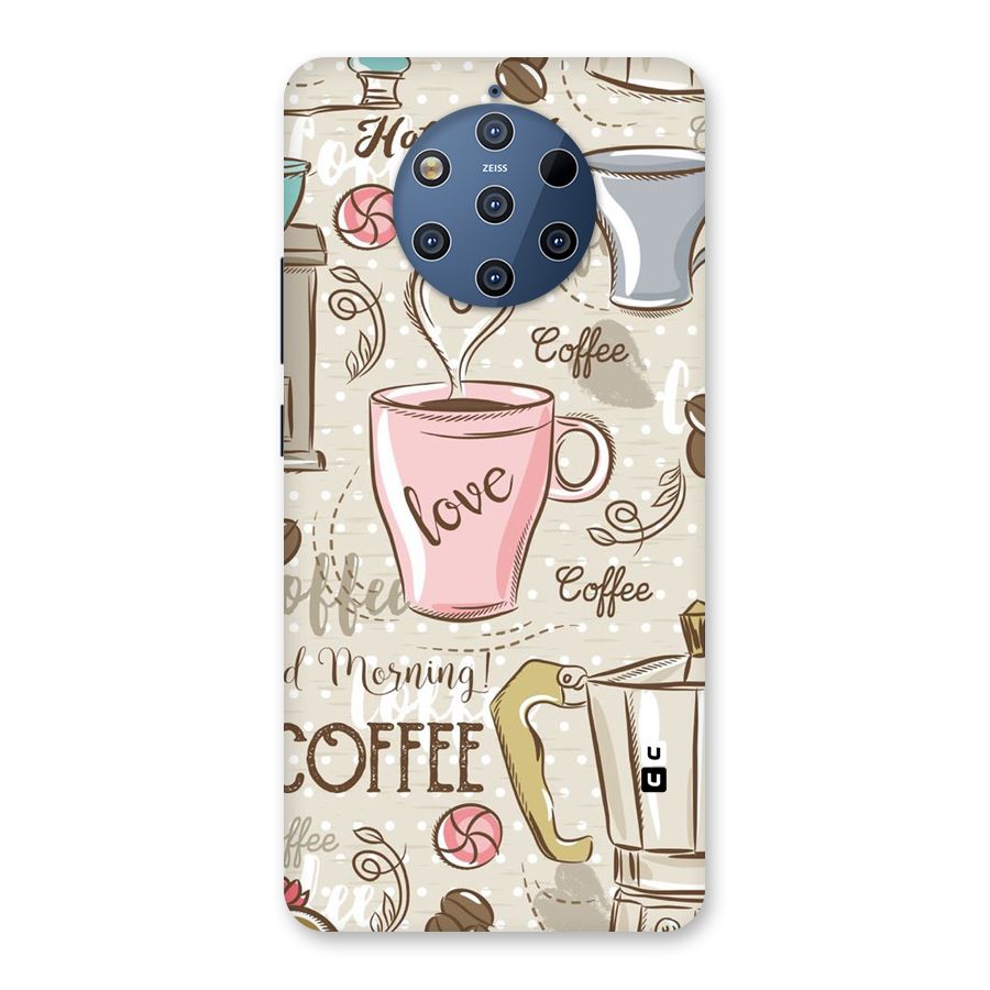Love Coffee Design Back Case for Nokia 9 PureView