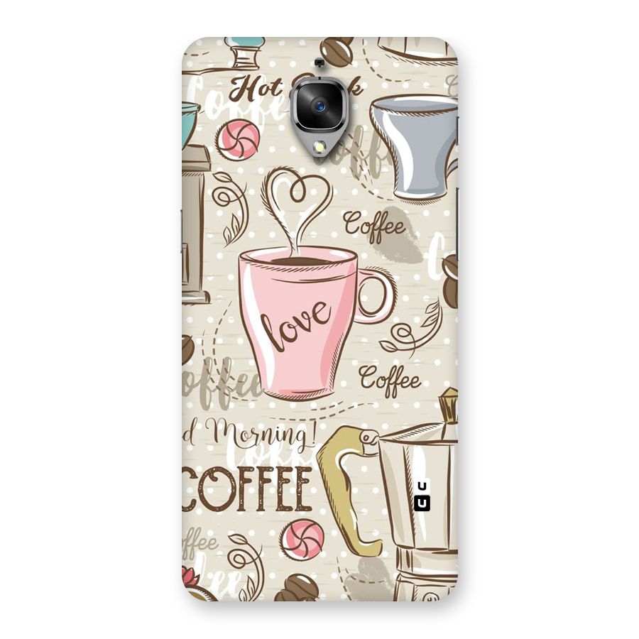Love Coffee Design Back Case for OnePlus 3