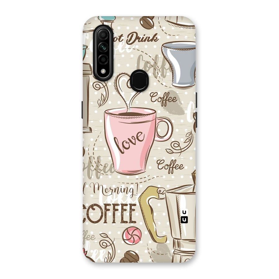 Love Coffee Design Back Case for Oppo A31