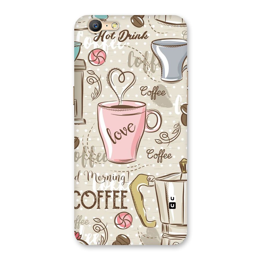 Love Coffee Design Back Case for Oppo A39