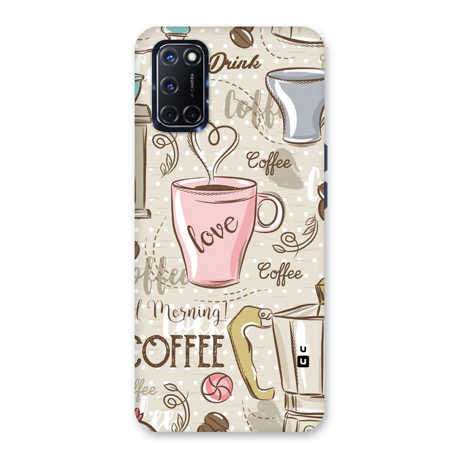 Love Coffee Design Back Case for Oppo A52