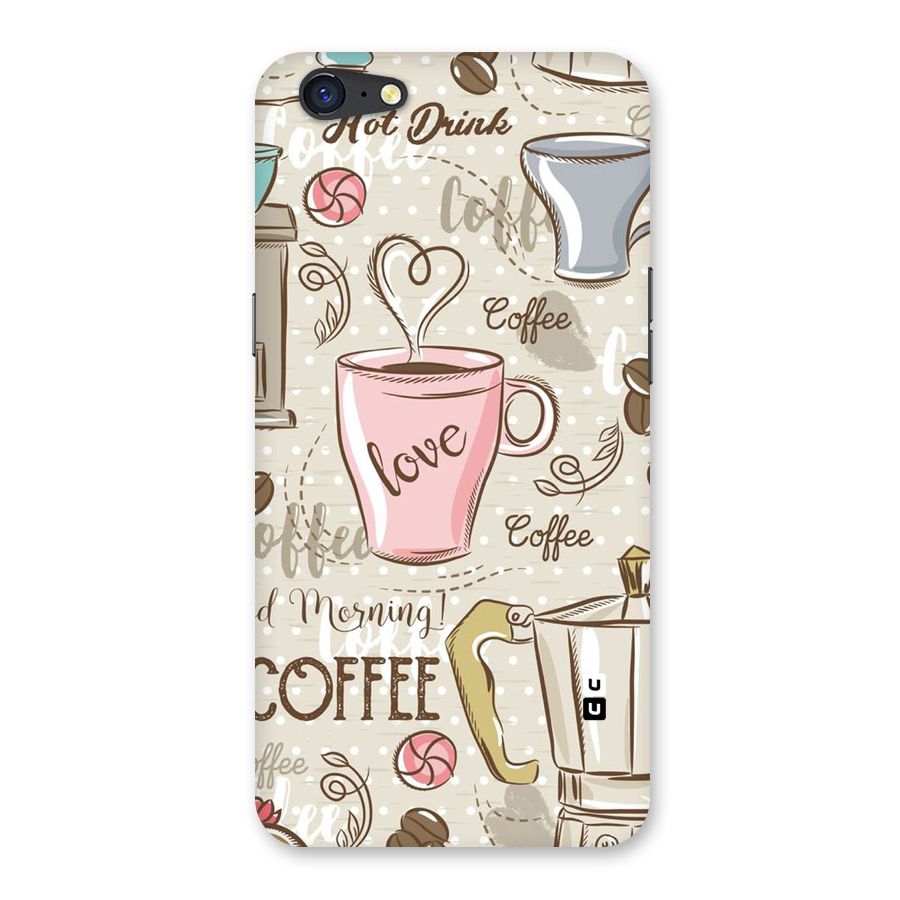 Love Coffee Design Back Case for Oppo A71