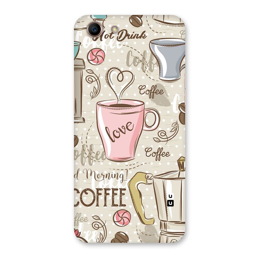 Love Coffee Design Back Case for Oppo A83 (2018)