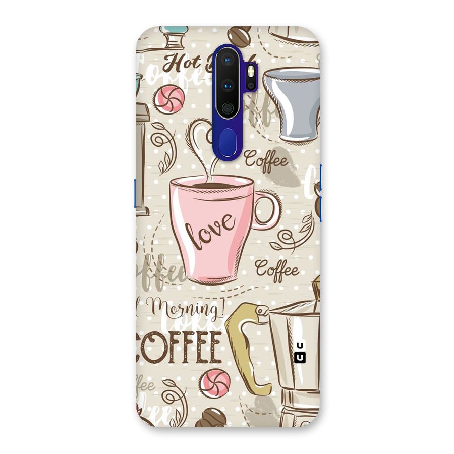 Love Coffee Design Back Case for Oppo A9 (2020)