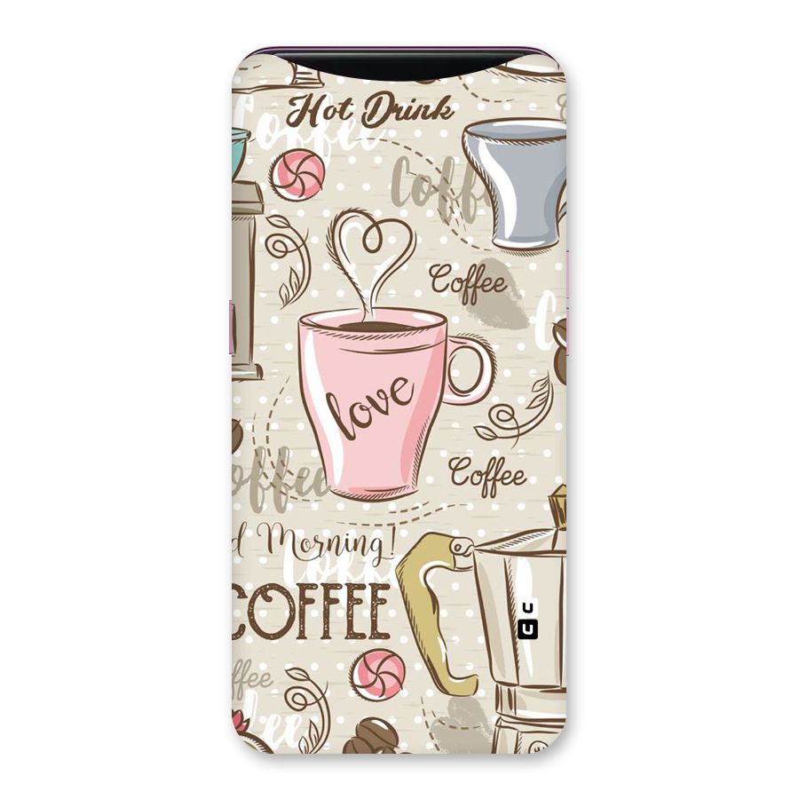 Love Coffee Design Back Case for Oppo Find X