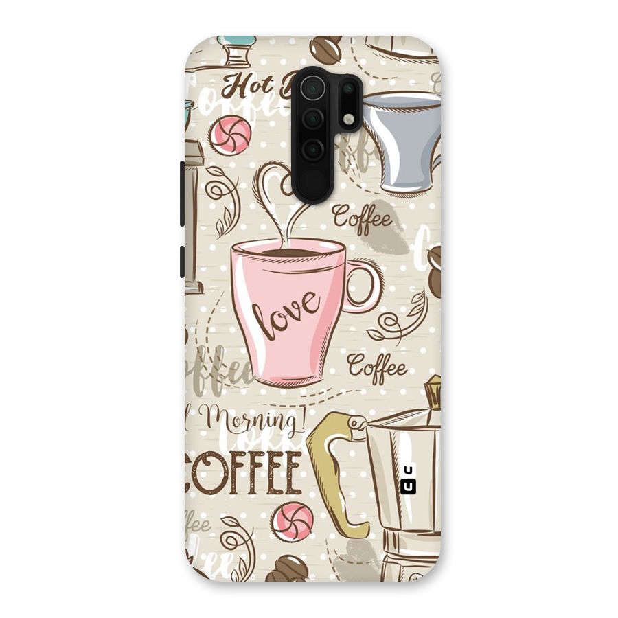 Love Coffee Design Back Case for Poco M2