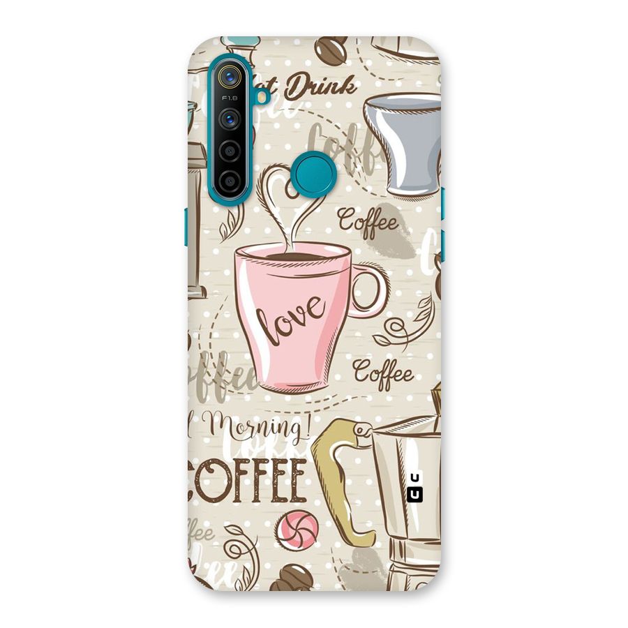 Love Coffee Design Back Case for Realme 5i