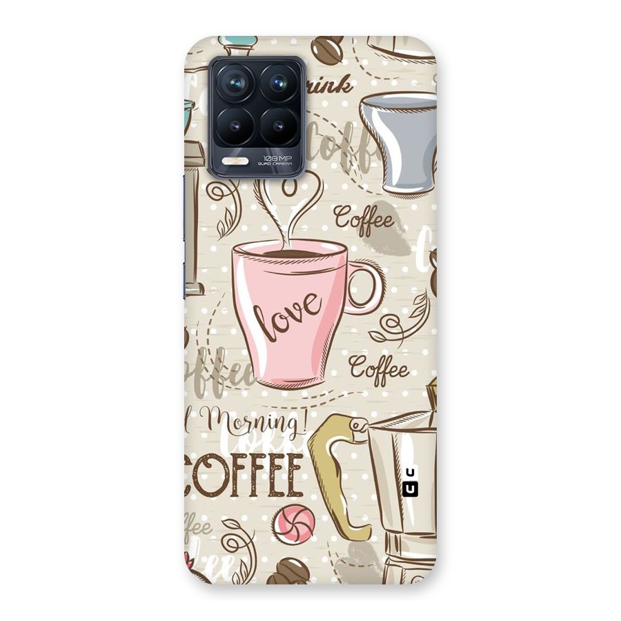 Love Coffee Design Back Case for Realme 8 Pro