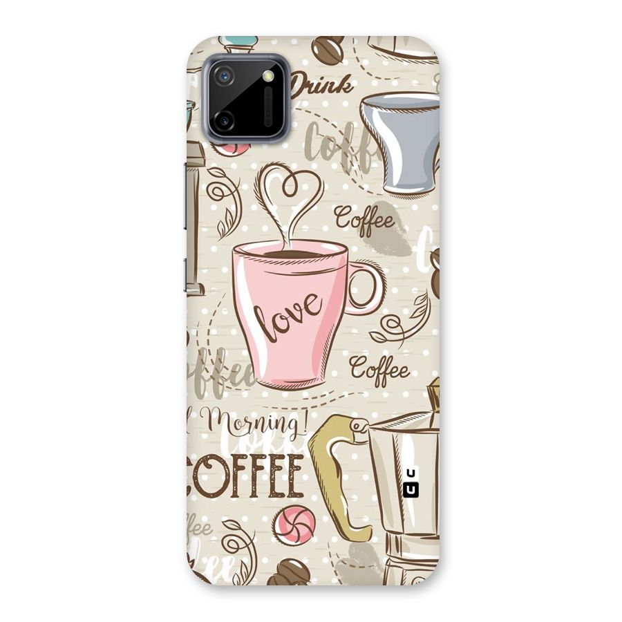 Love Coffee Design Back Case for Realme C11