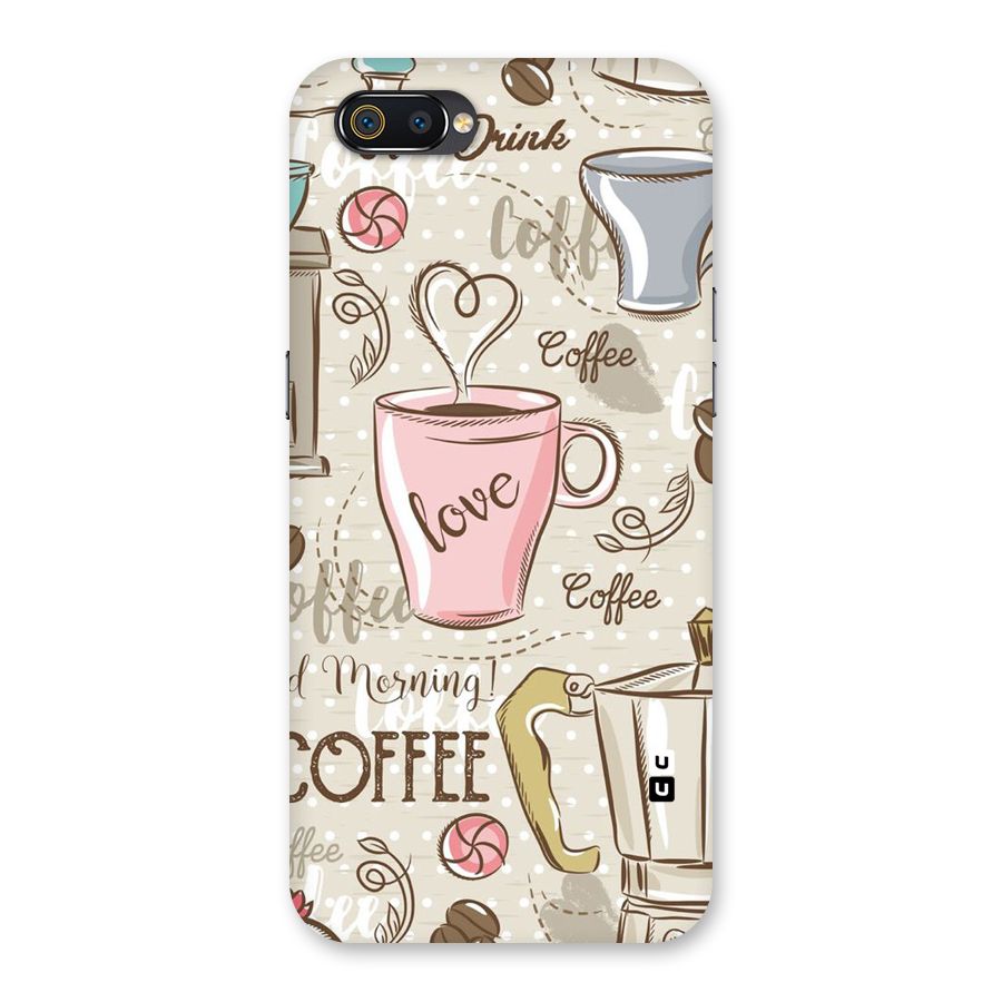 Love Coffee Design Back Case for Realme C2