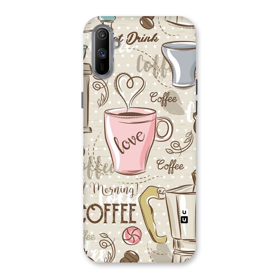 Love Coffee Design Back Case for Realme C3