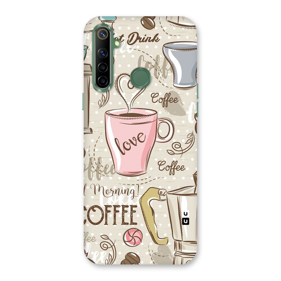 Love Coffee Design Back Case for Realme Narzo 10