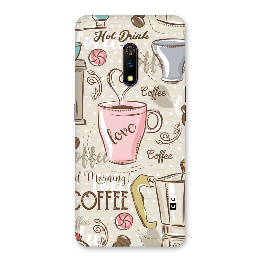 Love Coffee Design Back Case for Realme X
