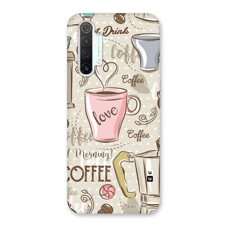 Love Coffee Design Back Case for Realme X3