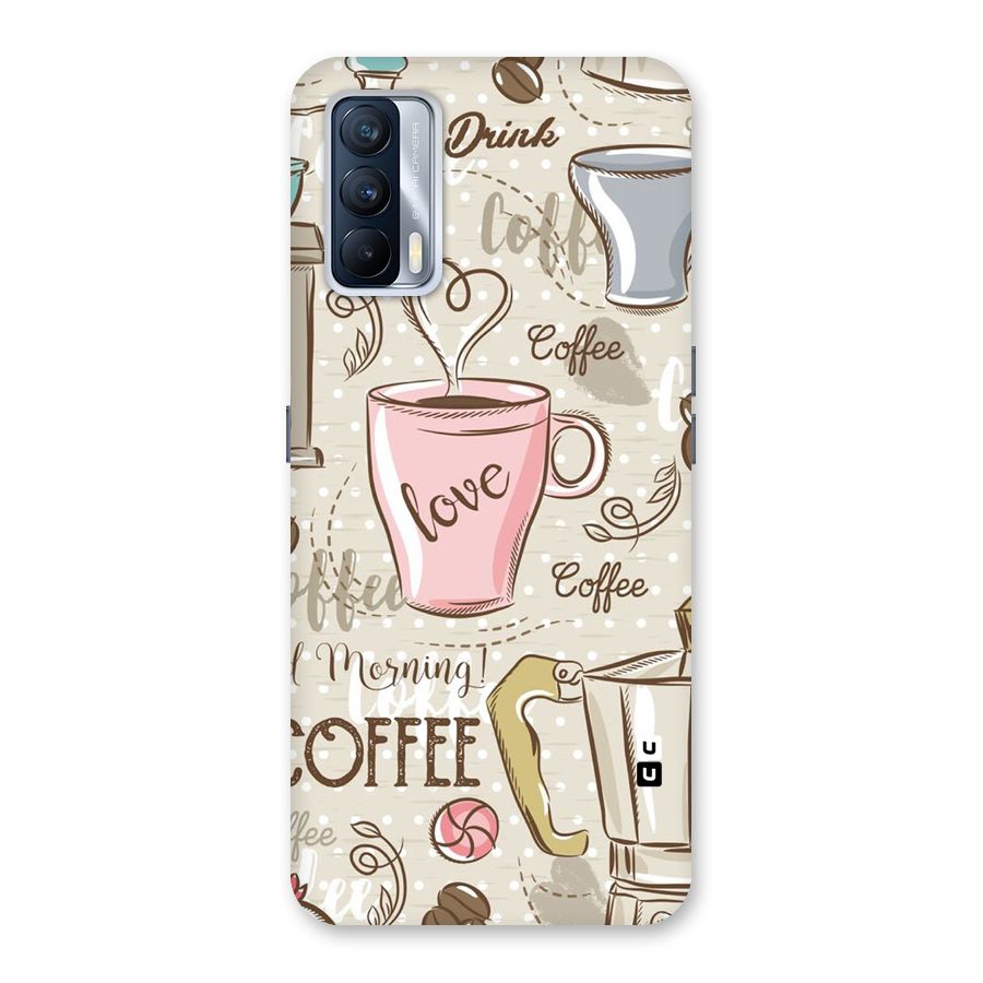 Love Coffee Design Back Case for Realme X7