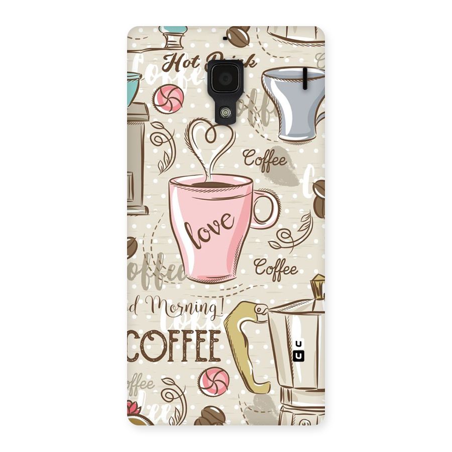 Love Coffee Design Back Case for Redmi 1S