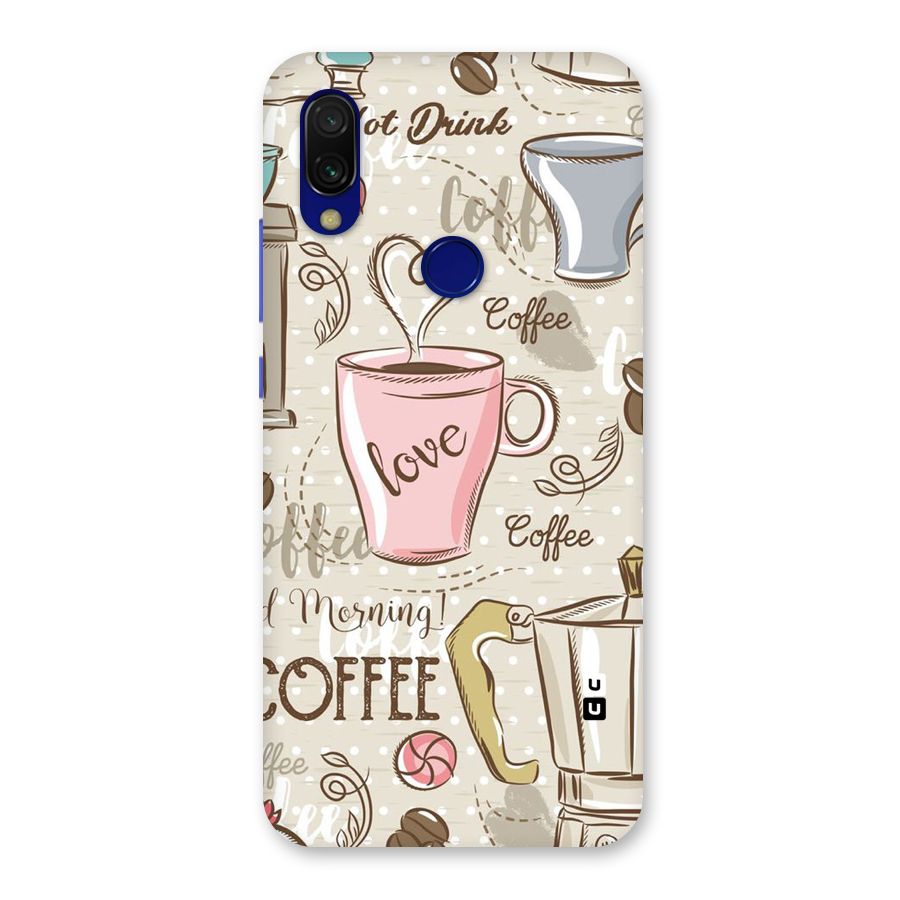Love Coffee Design Back Case for Redmi 7