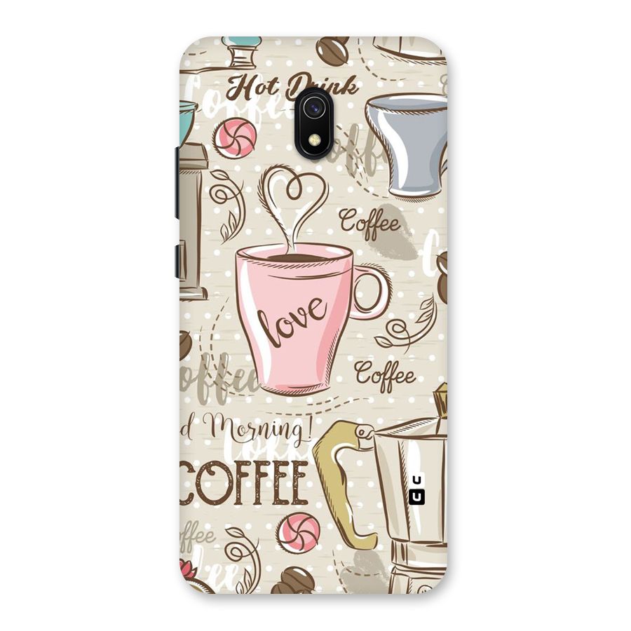 Love Coffee Design Back Case for Redmi 8A